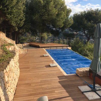 Realizzazione opere in c.a. piscina e varie sistemazioni esterne a Gorbio – Francia